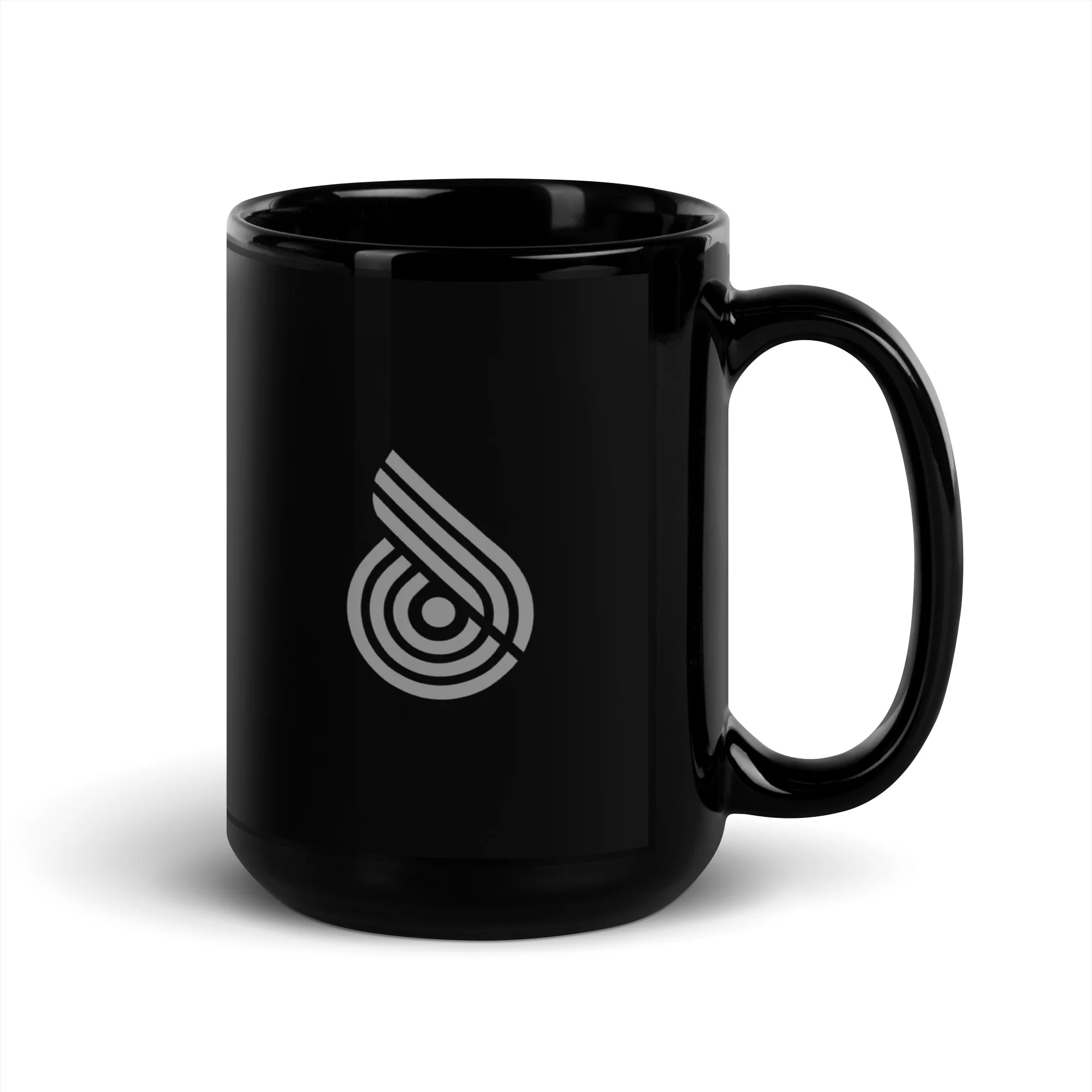 Trinity Black Glossy Mug - Image 5