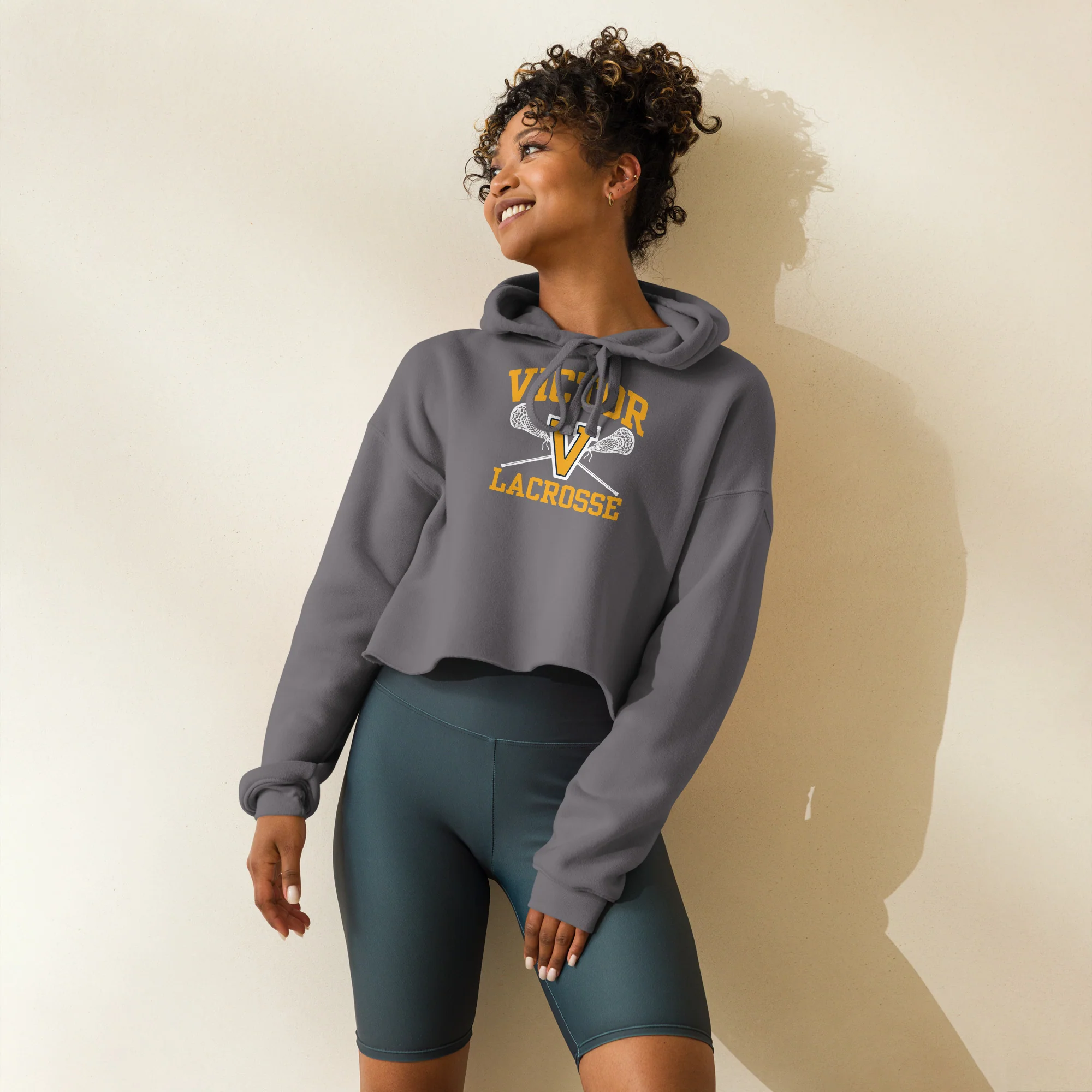 Victor Crop Hoodie