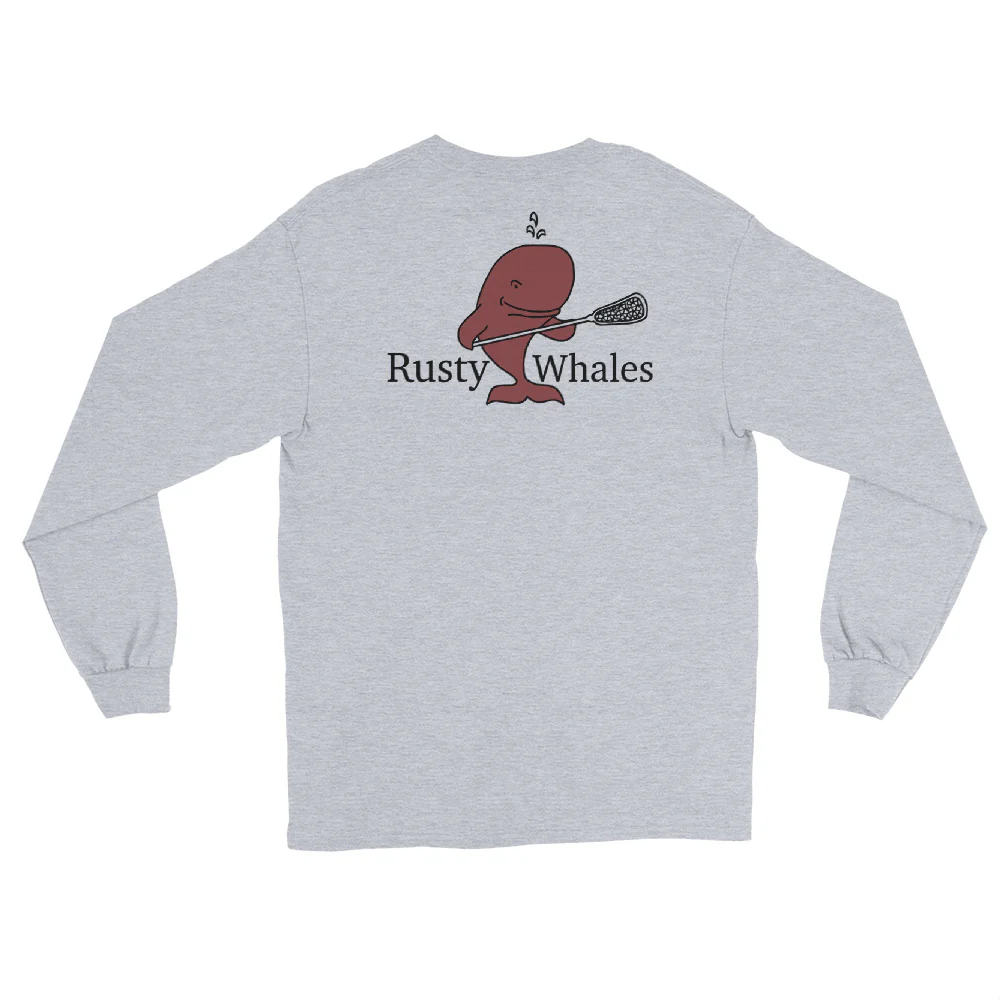 Whales Men’s Long Sleeve Shirt - Image 2