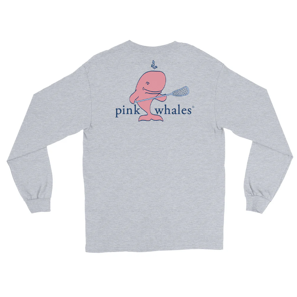 Whales Men’s Long Sleeve Shirt - Image 2