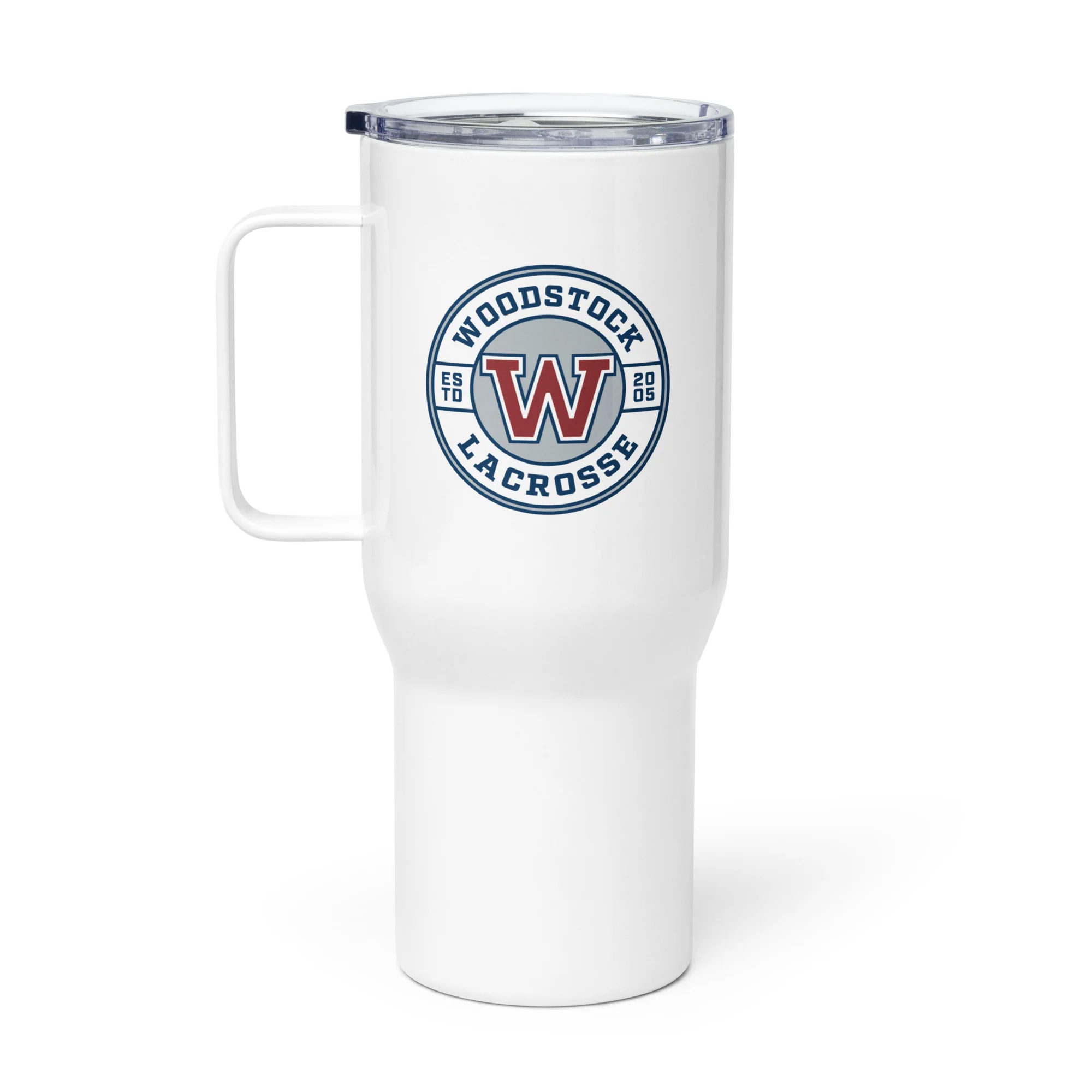 Woodstock Travel mug with a handle