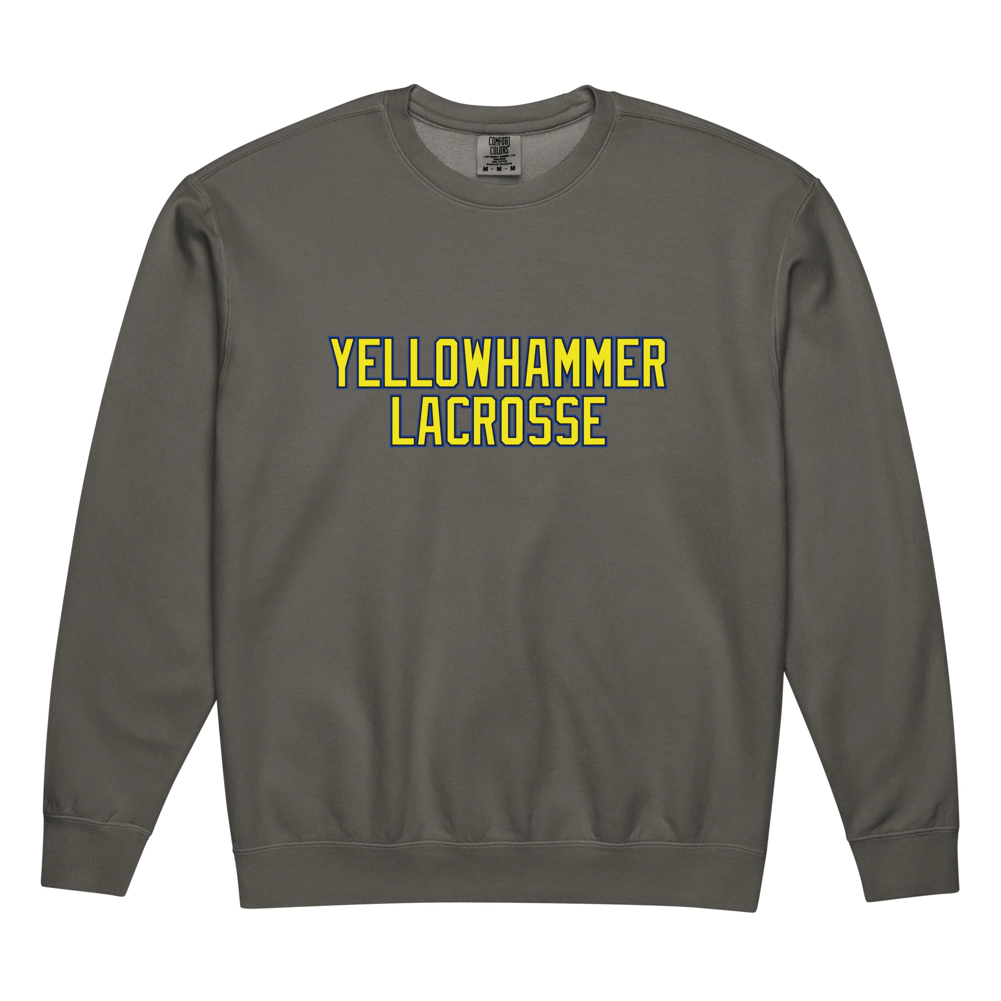 Yellowhammer Block Unisex Garment-Dyed Lightweight Fleece Crewneck Sweatshirt - Image 2