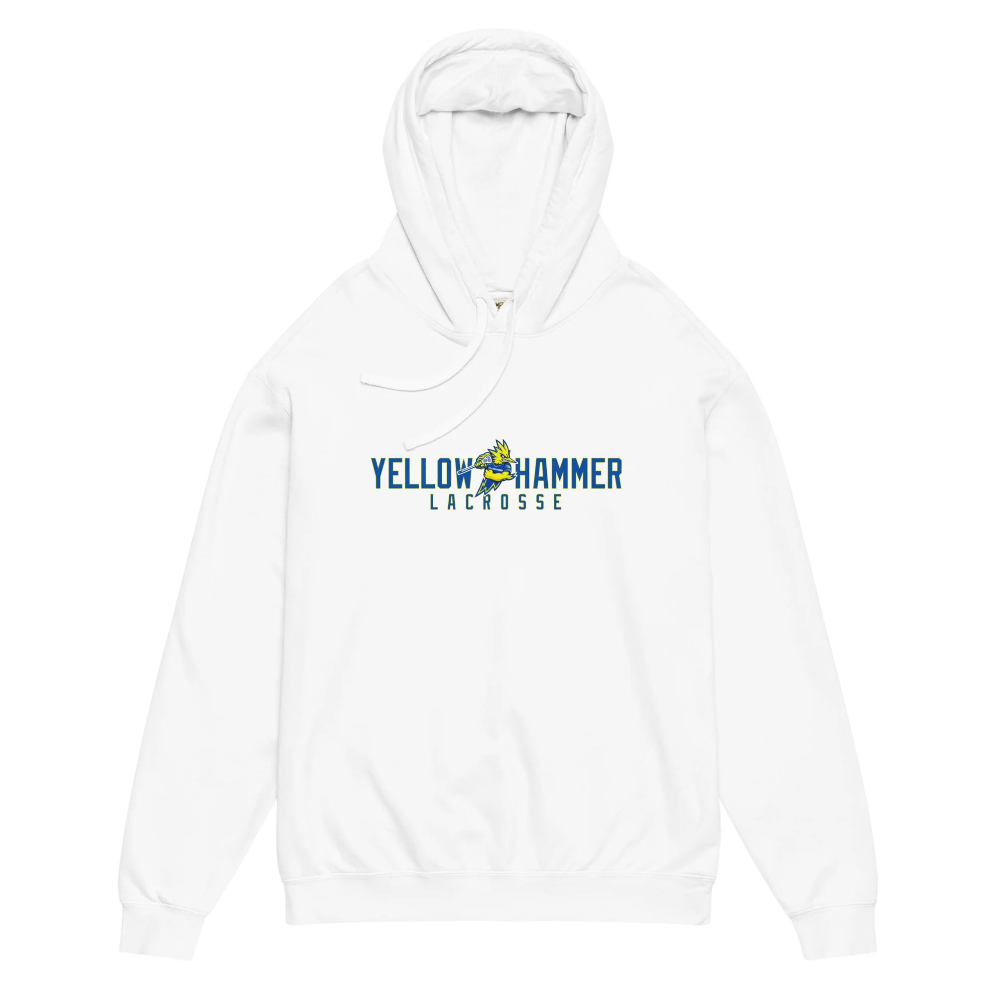 Yellowhammer Block Unisex Garment-Dyed Lightweight Fleece Hooded Sweatshirt - Image 5