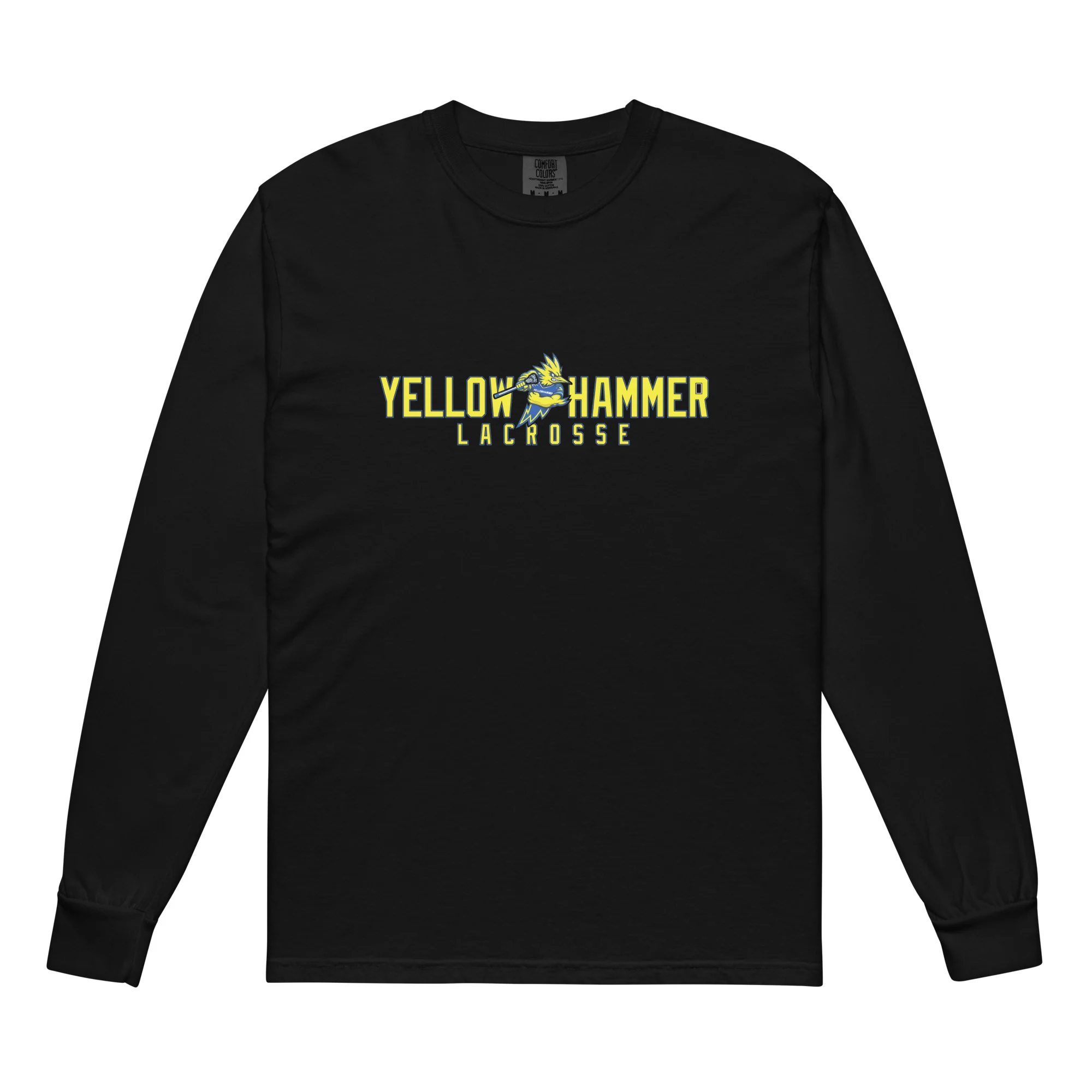 Yellowhammer Block Unisex Garment-Dyed Long Sleeve Shirt - Image 3