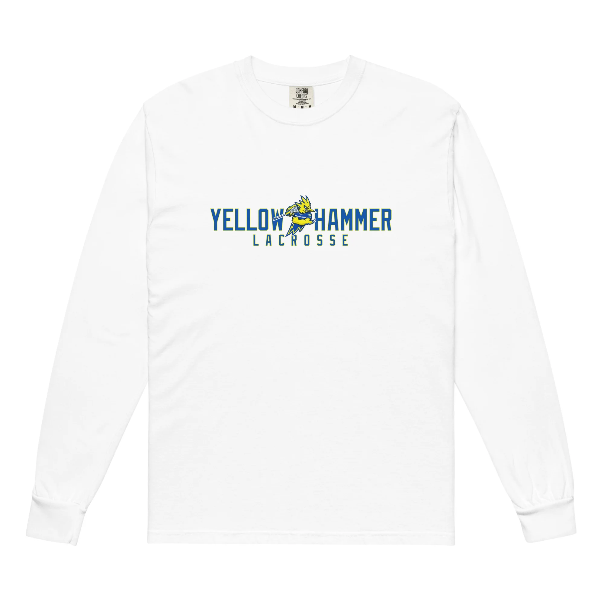 Yellowhammer Block Unisex Garment-Dyed Long Sleeve Shirt - Image 6