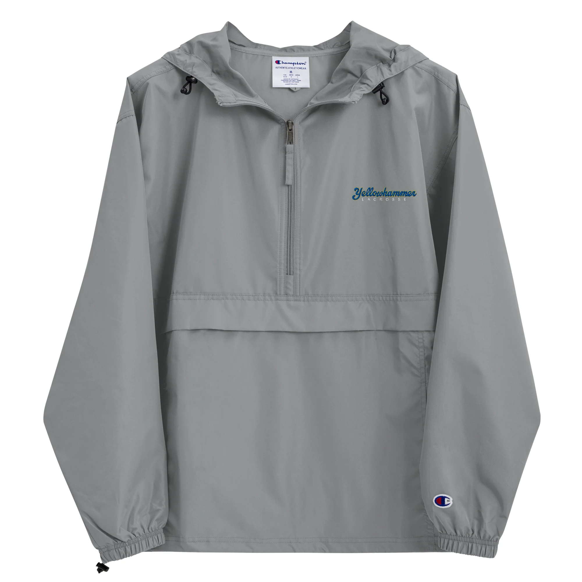 Yellowhammer Script Embroidered Champion Packable Jacket - Image 2