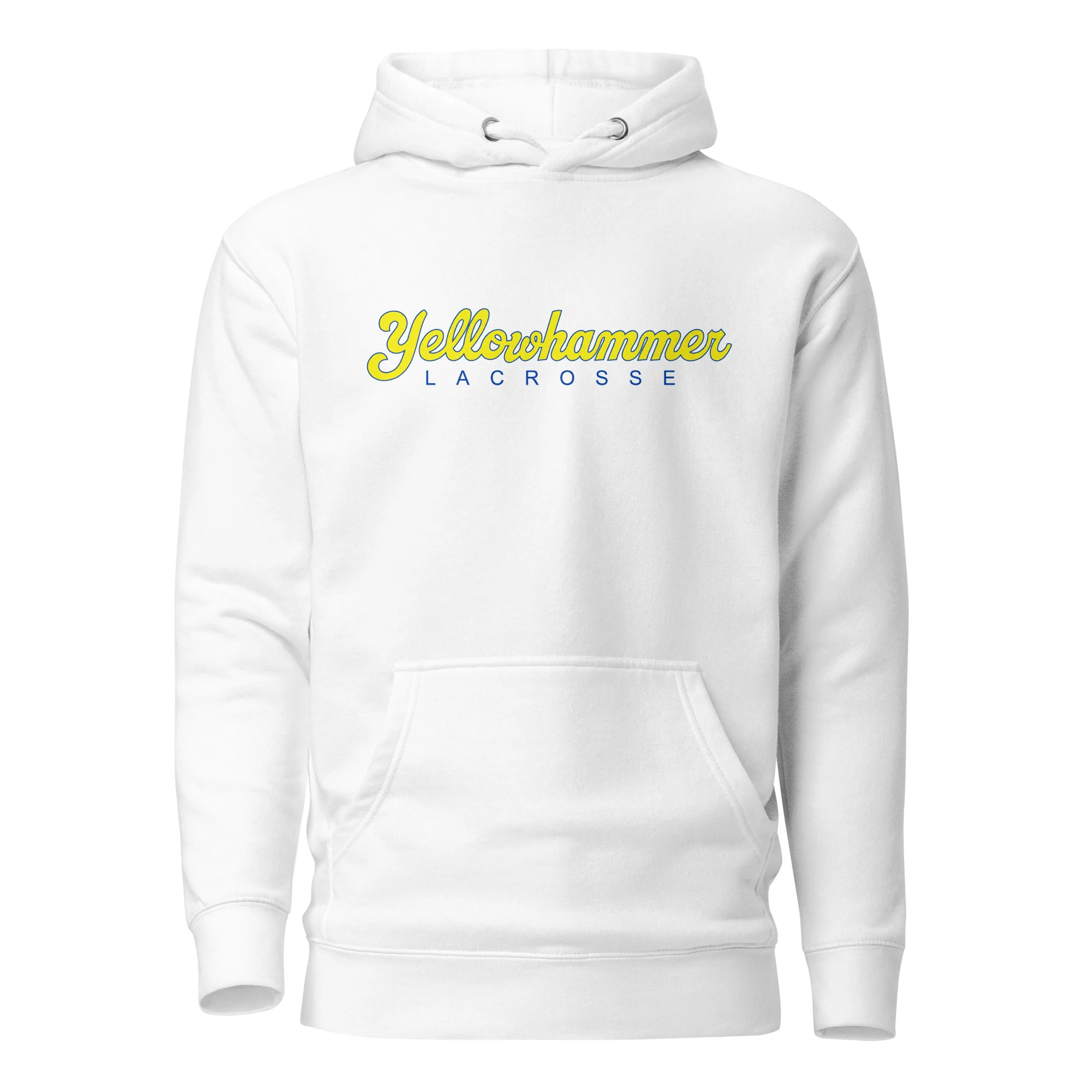 Yellowhammer Script Unisex Hoodie - Image 4