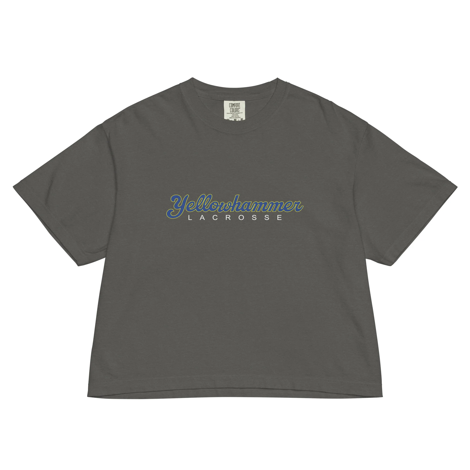 Yellowhammer Script Women's Heavyweight Boxy T-Shirt - Image 2