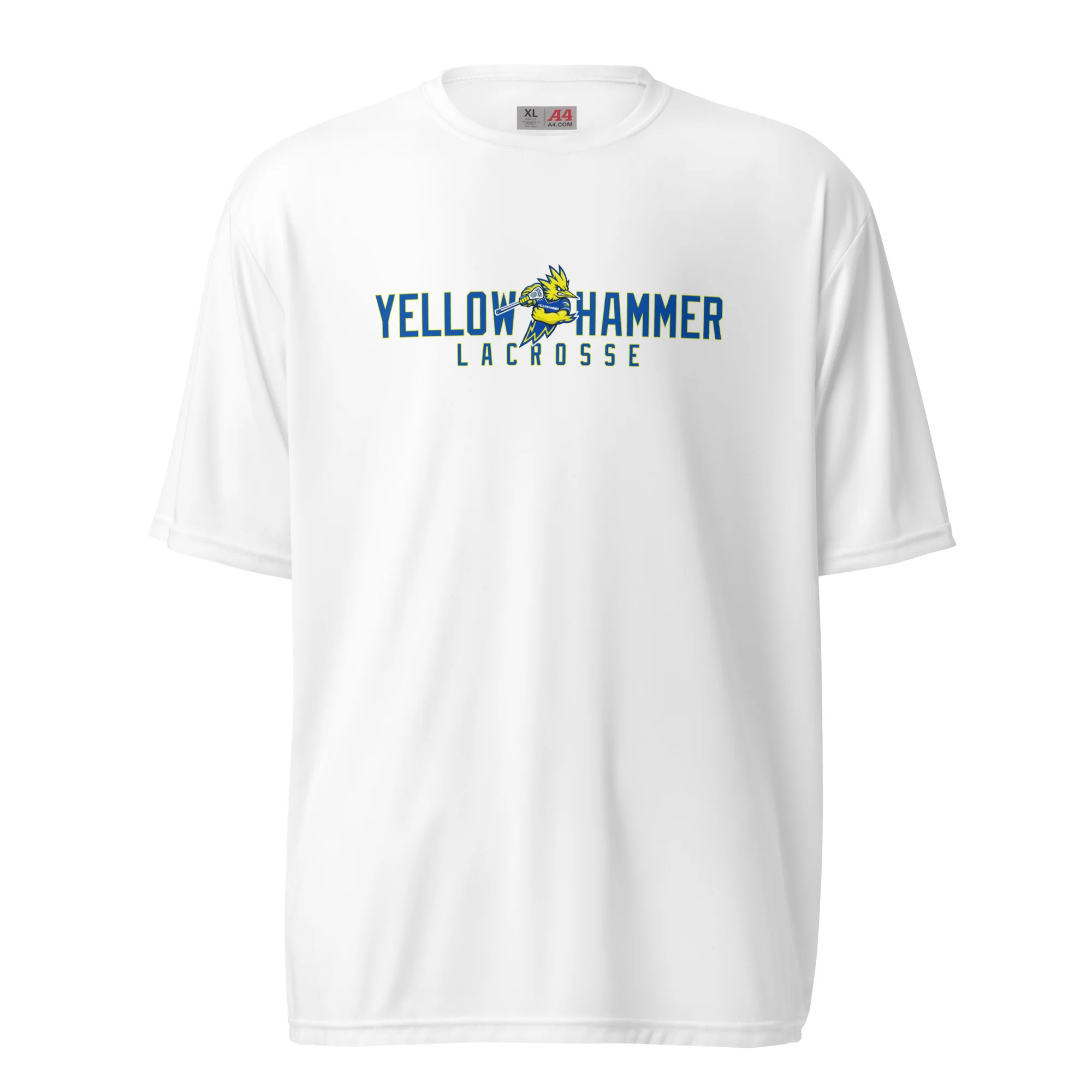 Yellowhammer Text Unisex Performance T-Shirt - Image 4